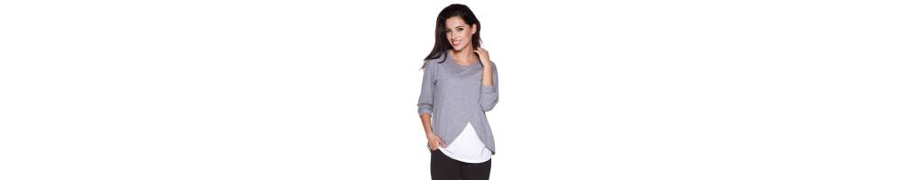 Comprar online camisetas de lactancia de invierno. Baby Tarta.